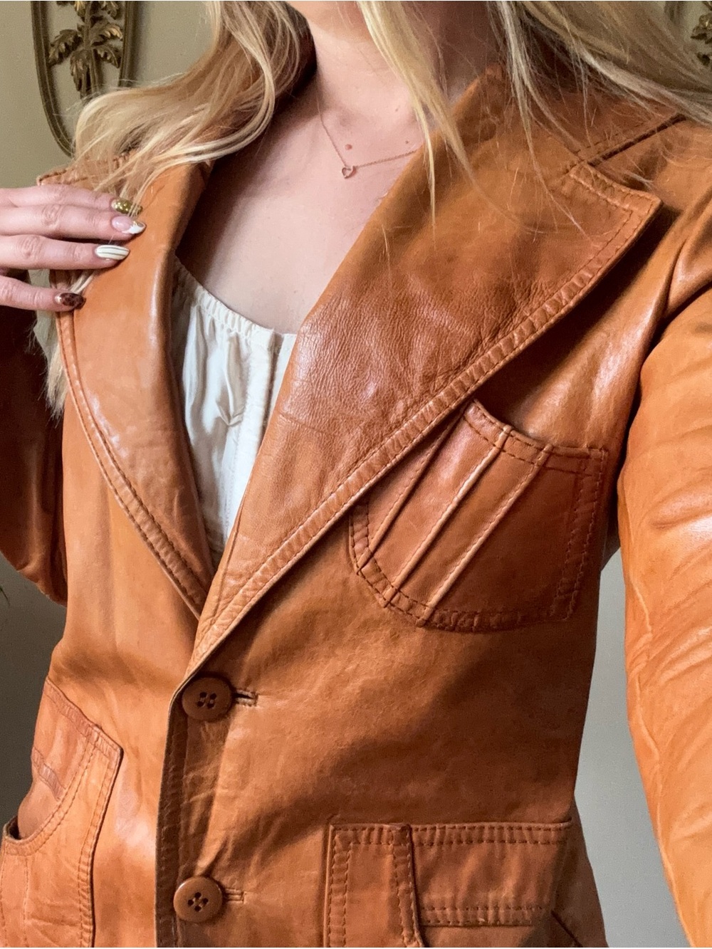 J.Riggings Jackal Vintage 70s Leather Jacket - Picture 9 of 9